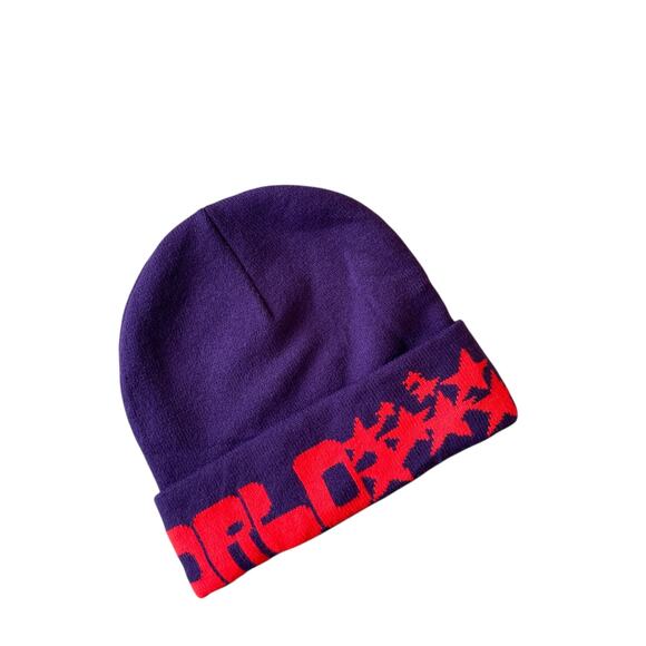 Authentic Travis Scott Astroworld Festival 2021 Purple Beanie Hat Size OS NWOT - Picture 4 of 8